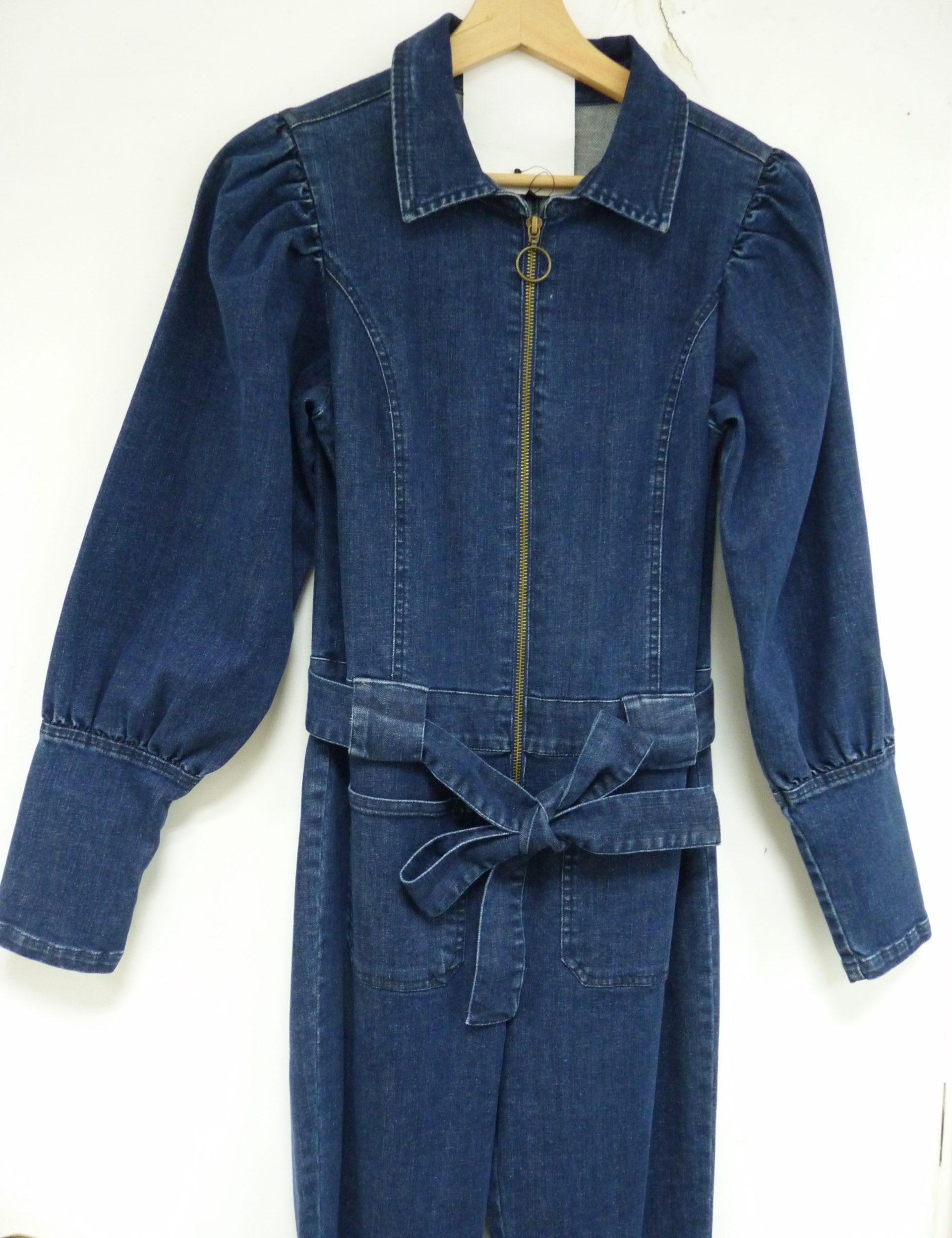 Washed denim garment