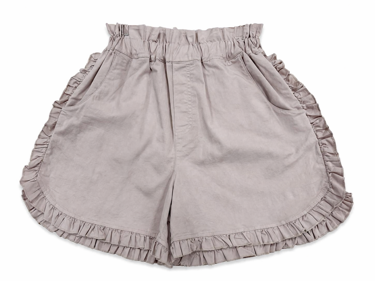 Ruffles, raw-edge hems and rolled hems