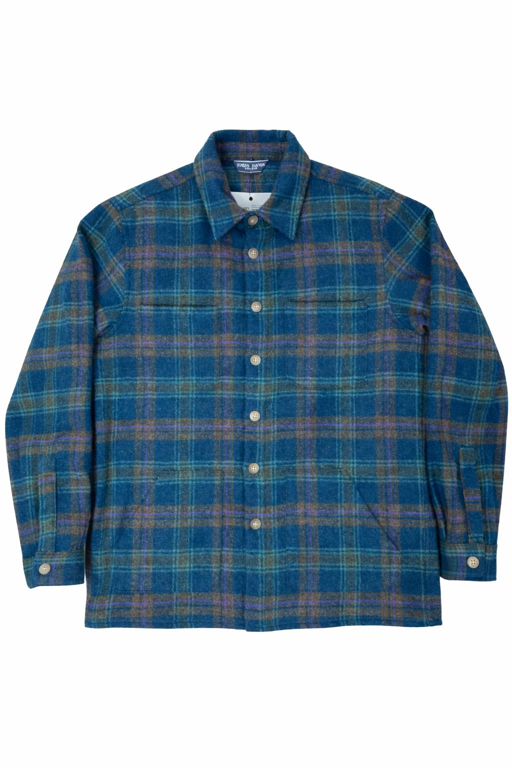 Check Wool overshirt